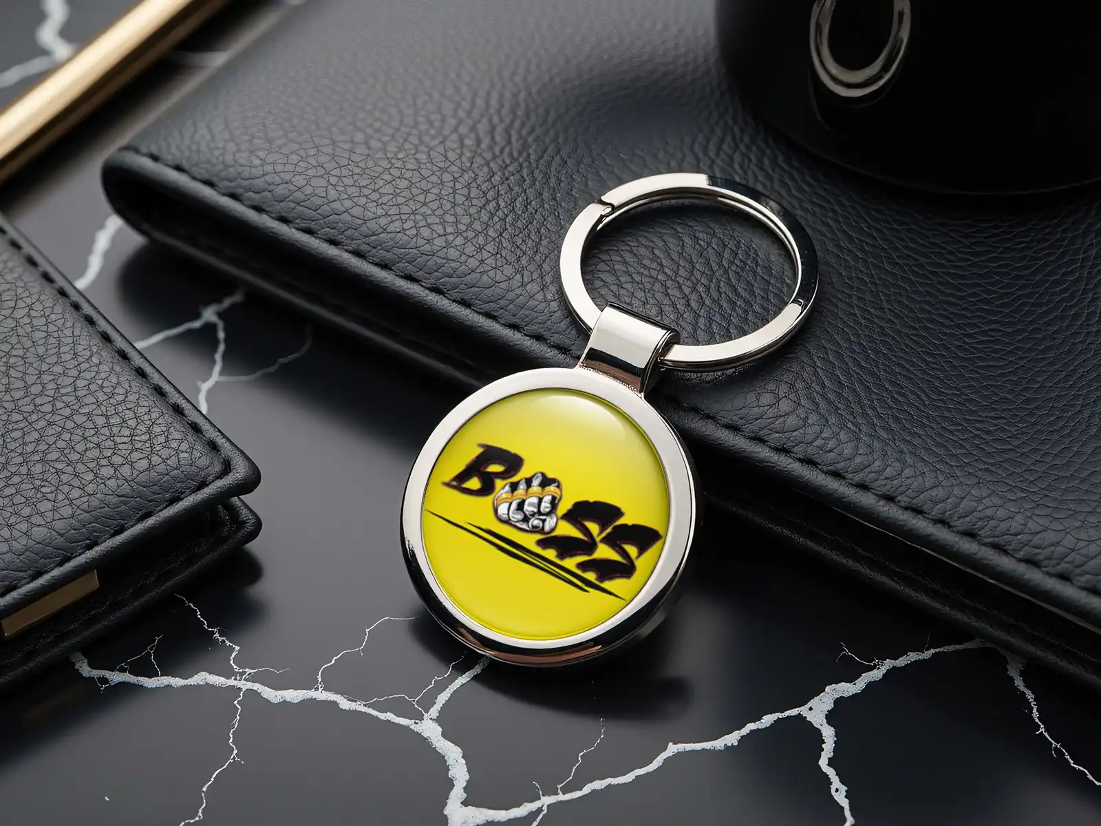 Keyring Custom Dog Tag Steel Pro